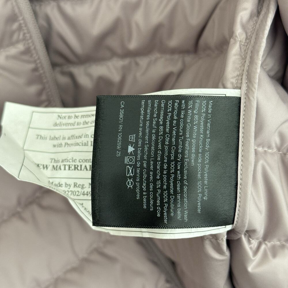 Lululemon Vest Womens Size 2 Puffer Pack It Down Mauve Pink Goose Athleisure - Picture 7 of 16